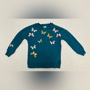 Hanna Andersson butterfly sweatshirt, size 110cm/5